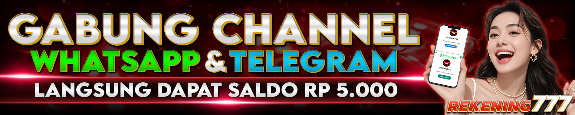 Rekening777 Bonus Freechip Desktop